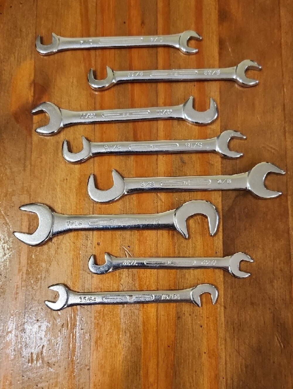 Easco 8 Piece SAE Open End Igniton Wrench Set #92160 - Picture 4 of 5